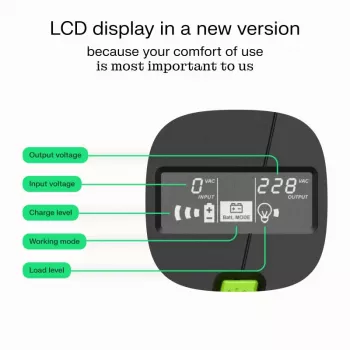 Green Cell UPSLP700 nepārtrauktās barošanas avots (UPS) Line-Interactive 1 kVA 700 W 4 AC kontaktligzdas