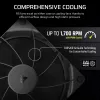 Ventilators Corsair RS140 14 cm Melns 330-1700 RPM 0,11-3,46 mmH2O