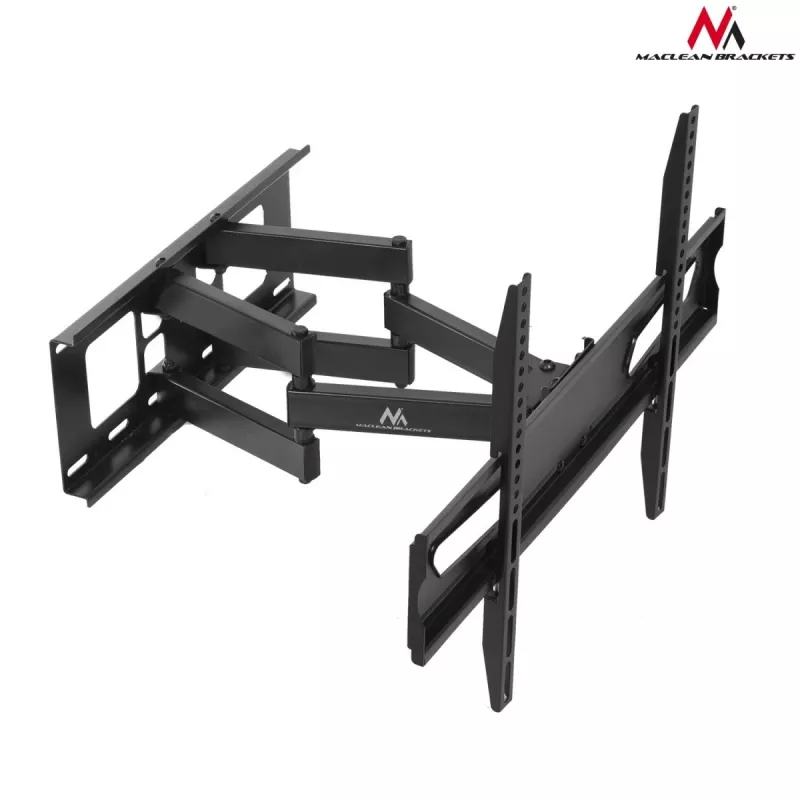 Maclean MC-723 B - sienas stiprinājums ekrānam 37-70, 600x400 VESA, līdz 40 kg, melnā krāsā
