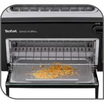 Tosteris Tefal TL6008 2 šķēles 1300 W Alumīnijs Melns