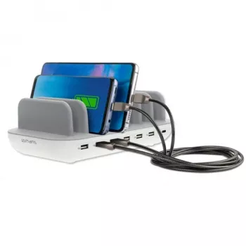 Mobilo ierīču lādētājs 4smarts 462310 USB Type-C pelēks viedtālrunim un planšetdatoram