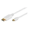 Wentronic Goobay DisplayPort uz mini DisplayPort adaptera kabelis 1.2, 1 m - Mini DisplayPort spraudnis > DisplayPort spraudnis (52858)