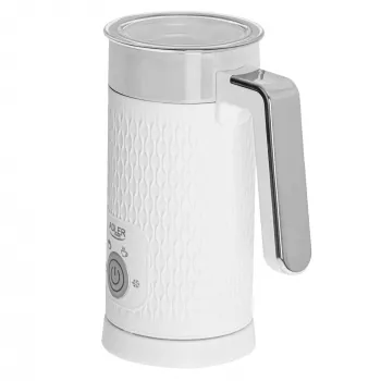 Automātiskais piena putotājs Adler AD 4494 Metallic balta — 130 ml putu, 300 ml sildīšanas, 500 W