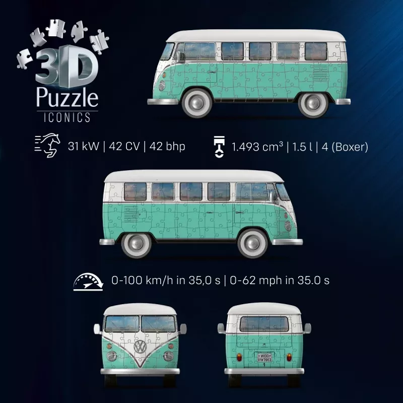 Puzle Ravensburger Volkswagen T1 162 gabali
