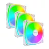 MONTECH RX120 PRO White 120mm ARGB Reverse Blade 3 komplekts