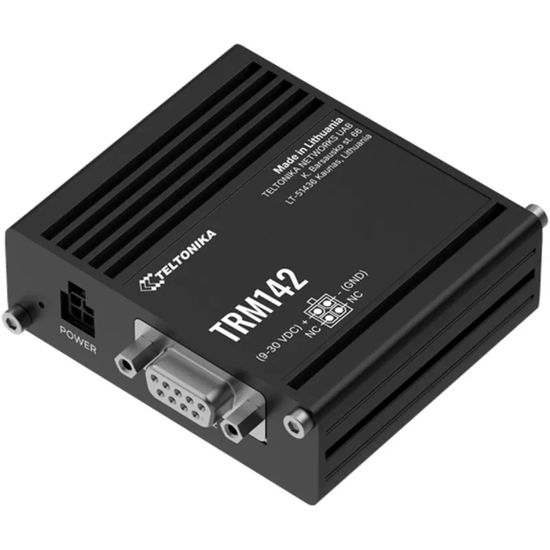 Industriālais 4G modems TELTONIKA TRM142 — LTE savienojamība, kompakts industriāls dizains