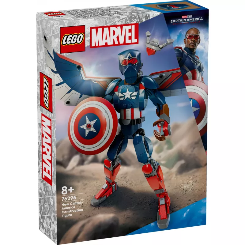 LEGO MARVEL 76296 Jaunā Kapteiņa Amerikas konstrukcijas figūra