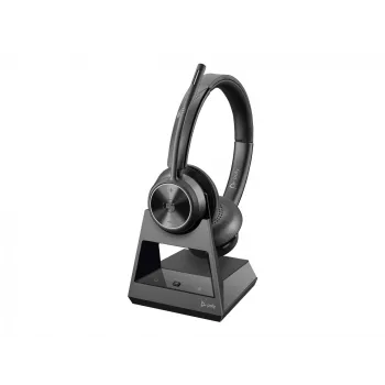 Poly Savi 7320 Stereo Microsoft Teams sertificēta DECT 1880-1900 MHz Top EMEA - INTL angļu valodā ar Eiropas kontaktdakšu