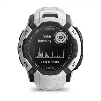 Garmin Instinct 2X Solar 2,79 cm (1,1 inch) MIP 50 mm digitāls 176 x 176 pikseļi skārienjutīgs balts GPS (satelīts)