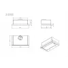 Iebūvējams tvaika nosūcējs AKPO WK-7 LIGHT ECO 60 balta, metāla filtrs, 58 dB