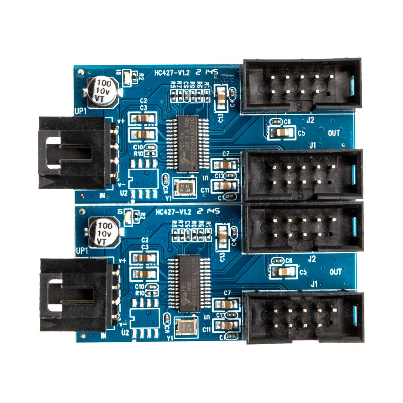 USB 2.0 centrmezgls Akasa AK-CBUB64-30BK 1–4 portu USB 2.0