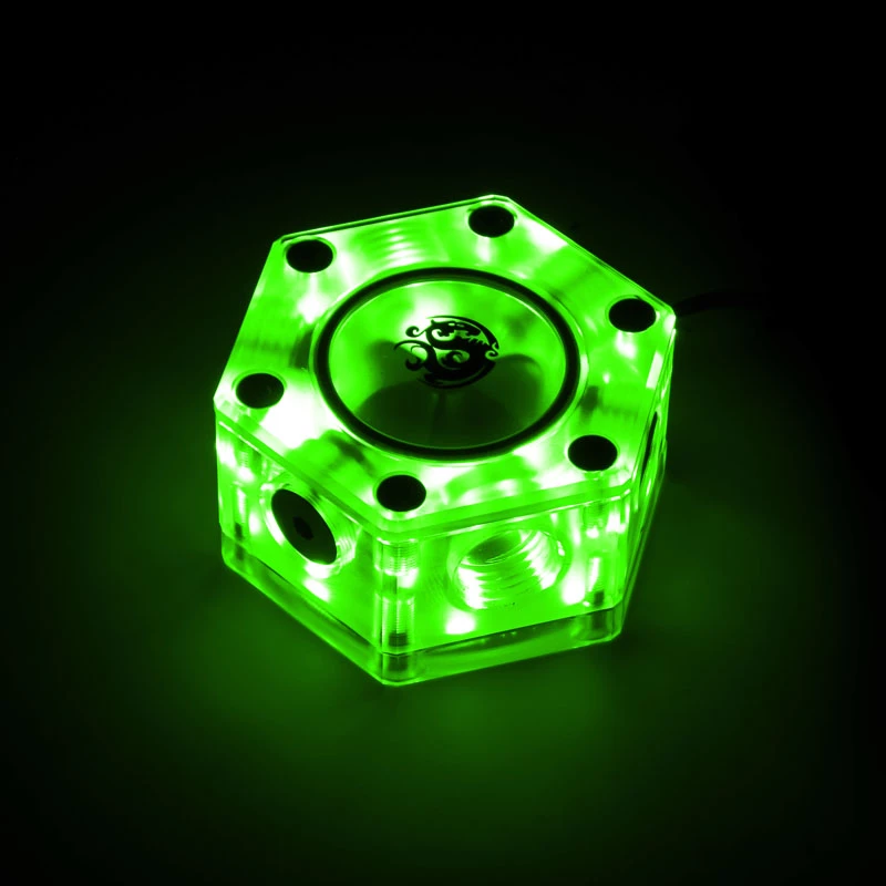 Plūsmas indikators BitsPower Hexagon Flow Indicator-RGB BP-HFI-RGB — RGB apgaismojums, sešstūraina konstrukcija
