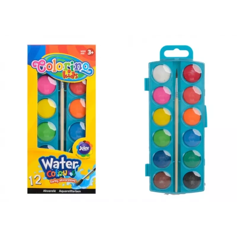 Colorino Kids Ūdenskrāsas mazās 12 krāsas