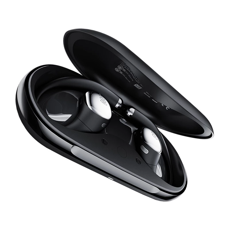 Bezvadu austiņas QCY Crossky R70, Bluetooth 5.0, trokšņu slāpēšana, modelis CT02 (melns)