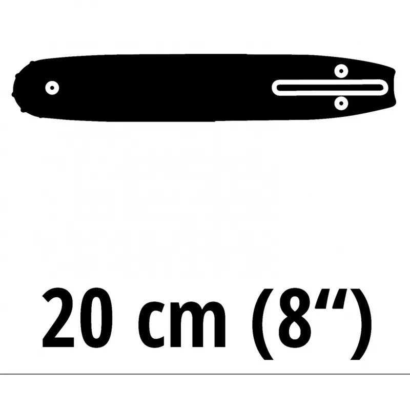 Zāģa ķēdes vadotne Einhell 4500194 20 cm melna