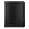 EXTRALINK LITE 9U 530X400 PIENENAMA PIE SIENAS STATĪVU SKAPIS MELNS AR PLAUKTU