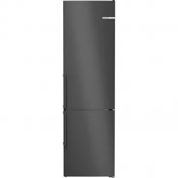 Bosch Serie 4 KGN39VXBT ledusskapis ar saldētavu Brīvstāvošs 363 L Melns