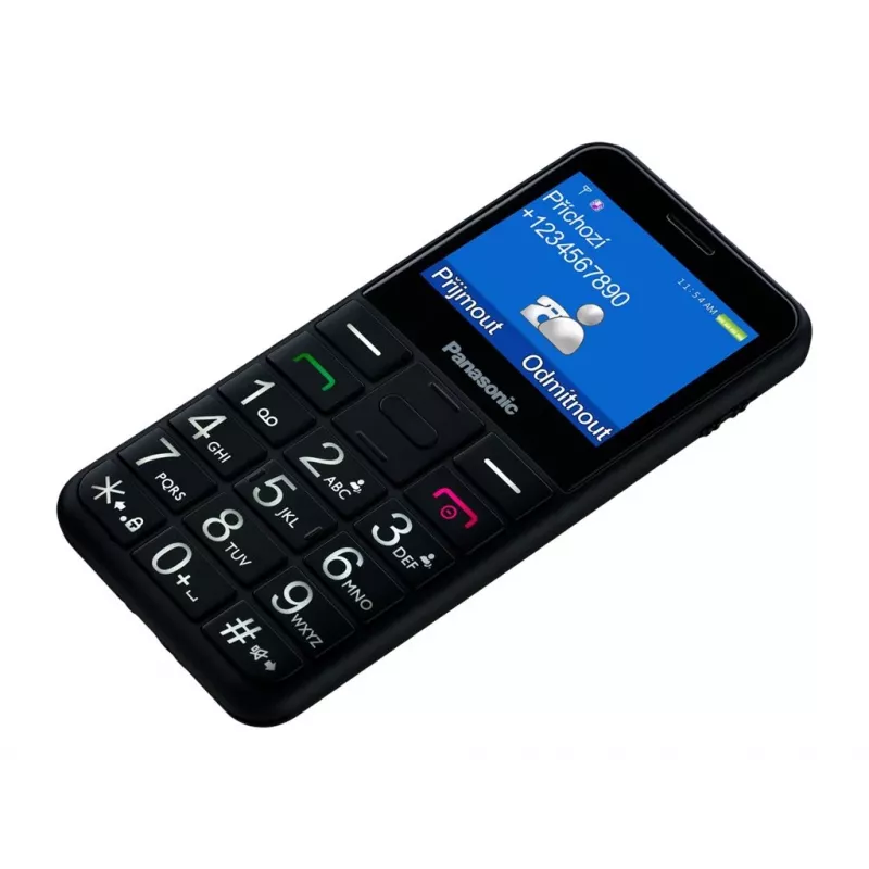 Senior mobilais telefons KX-TU155 melns