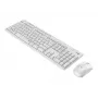 Logitech MK295 Silent - tastatūras un peles komplekts - bezvadu - 2,4 GHz - itāļu - pelēkbalts