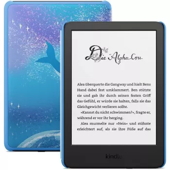 E-grāmatu lasītājs Amazon Kindle Kids Skārienjūtīgais ekrāns 16 GB Wi-Fi Melns Zils