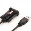 UNITEK Y-105 seriālais kabelis Melns 1.5 m USB Type-A DB-9