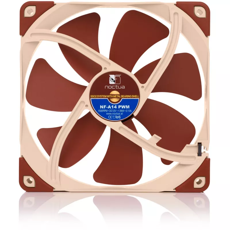 Noctua NF-A14 PWM 140mm korpusa ventilators