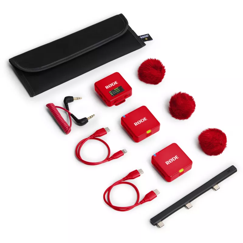 RØDE Wireless GO III Sarkans - bezvadu mikrofonu sistēma (sarkana)