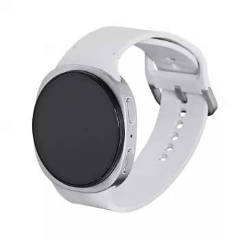 Viedpulkstenis Samsung Galaxy Watch 8 44 mm sudraba, 1,5 collu AMOLED 480x480, 5 ATM, GPS, 32 GB, 435 mAh