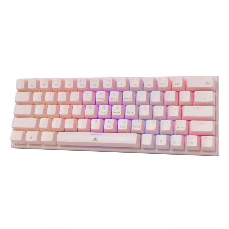 Mehāniskā spēļu tastatūra White Shark Wakizashi GK-002421V2 rozā ASV-Zils izkārtojums
