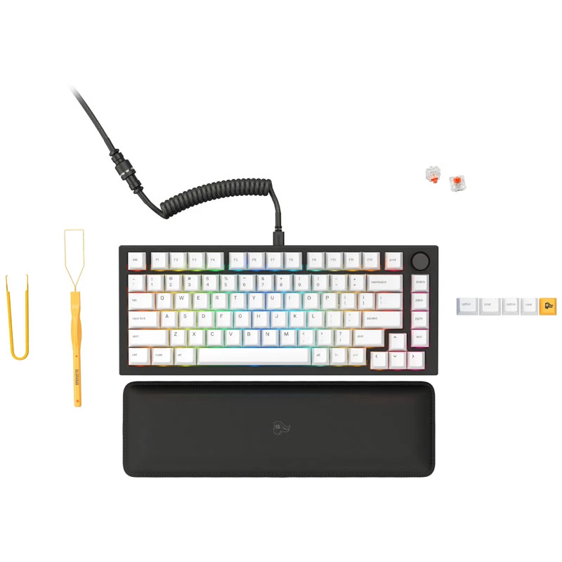 Glorious GMMK Pro Melns Slate 75% TKL tastatūra - iepriekš salikta, ANSI izkārtojums - melna (GLO-GMMK-P75-FOX-B)