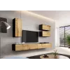 Cama TV stand VIGO 140 30/140/40 Melns/wotan oak
