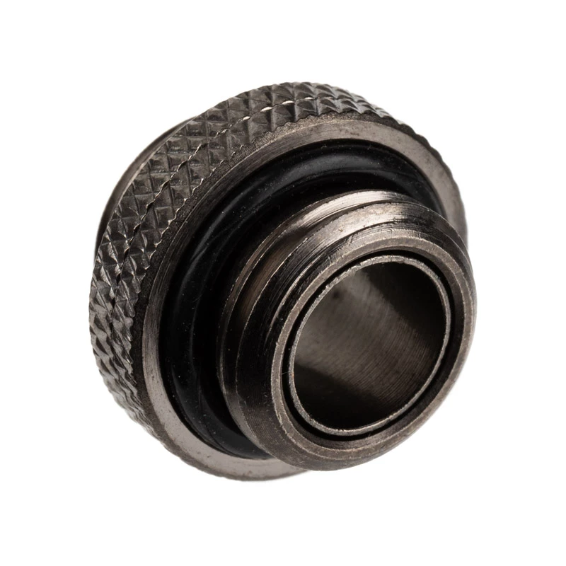Adapter Alphacool G1/4 AG uz G1/4 AG, metāla leņķa savienojums, melns