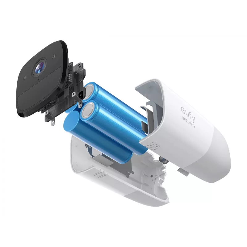 Eufy Security, eufyCam 2 Pro bezvadu mājas drošības kameru sistēma, 365 dienu akumulatora darbības laiks, HomeKit saderība, 2K izšķirtspēja, IP67 laikapstākļu izturība, nakts redzamība, 2 kameru komplekts, bez ikmēneša maksas