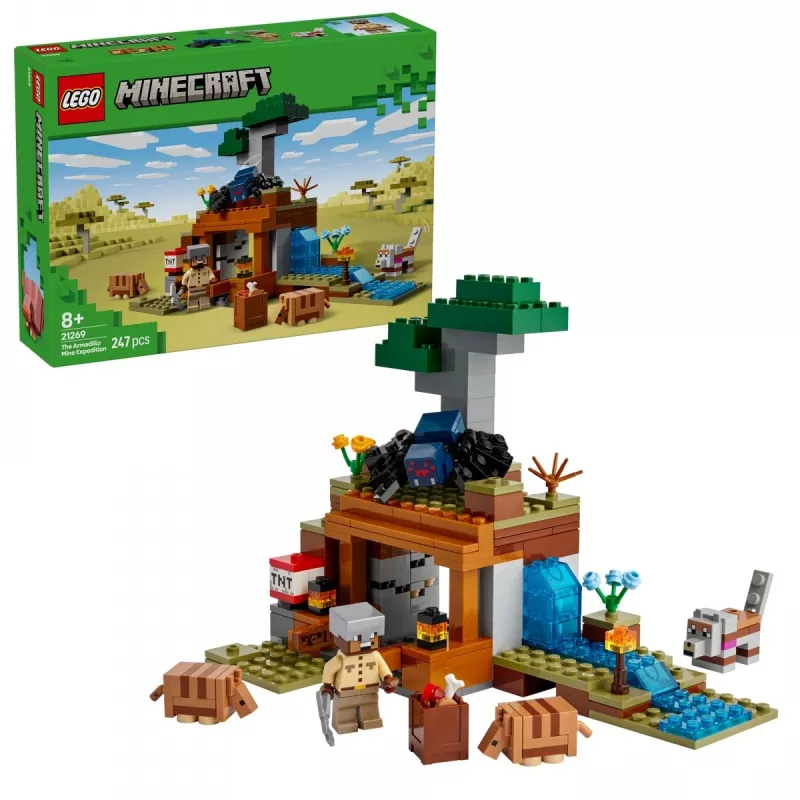 LEGO MINECRAFT 21269 Armadillo raktuvju ekspedīcija