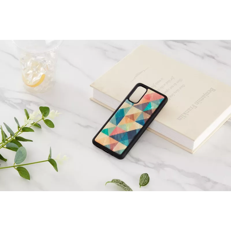 Aizsargājošs telefona maciņš iKins Samsung Galaxy S20 — Mosaic Melns