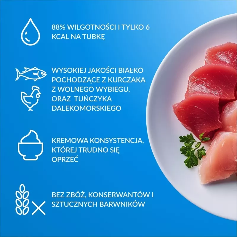 Mitrā kaķu barība INABA Churu 80P Tunas recepte — 80 tūbiņas x 14 g