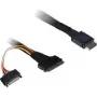 SAS kabelis Inter-Tech 88885642, melns, augstas kvalitātes datu pārraide