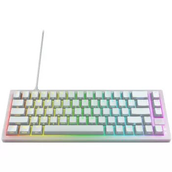 CHERRY K5V2 Compact klaviatūra spēlēm USB QWERTY angļu balta 67 taustiņi RGB LED