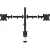 Divu monitoru galda stiprinājums MONTIS Dual Monitor Mount Everest MT015, 13–27 collas, 2 rokas, maks. 16 kg, VESA 75x75–100x100, melns