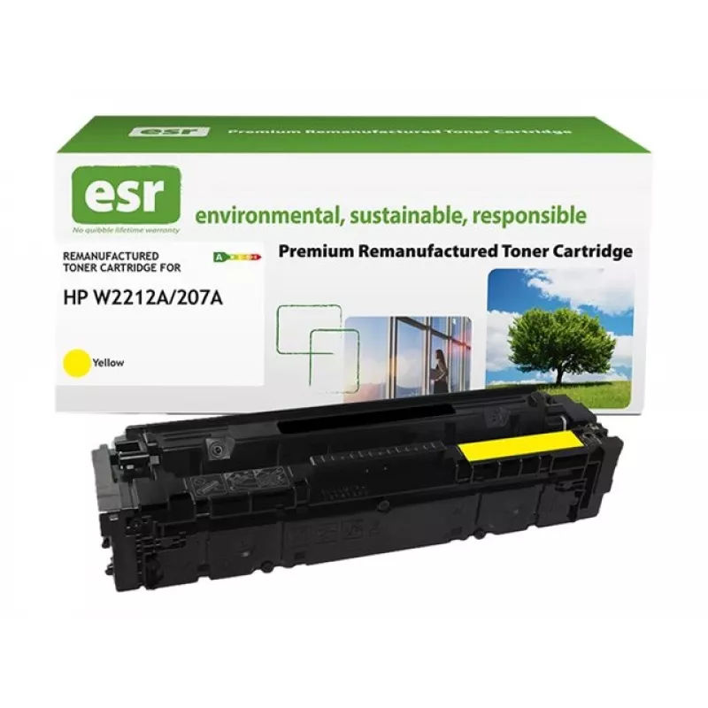 ESR tonera kasetne, saderīga ar HP W2212A, dzeltena, atjaunota, 1250 lpp.