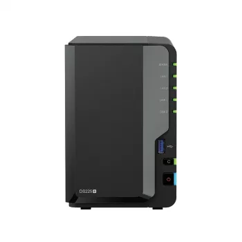 Synology DS225+ 2 Bay NAS galddators Intel® Celeron® J4125 2 GB DDR4 Synology DSM Melns - tikai Synology HDD