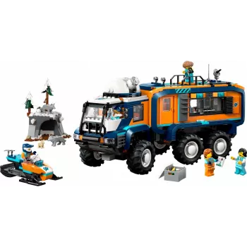 LEGO City Arctic Explorer Truck 60471 — 1064 gabalu rotaļu komplekts ar 4 minifigūrām, mobilo laboratoriju, vecumam 8+