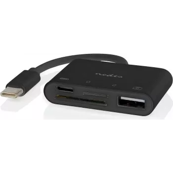 Nedis USB-C MicroSD karšu lasītājs (CCGB64780BK01)