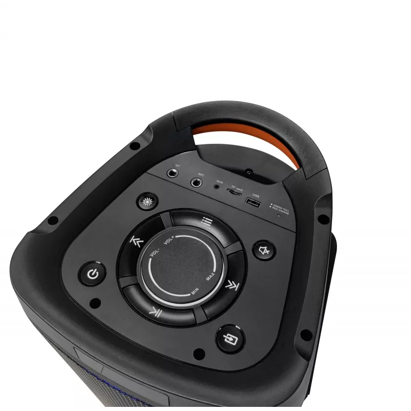Sistēmas audio PLL FM USB/SD/BT 2xKaraoke FULL LED PartyBox