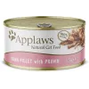 Mitrā kaķu barība Applaws Tuna Fileja ar Garnelēm 156 g paciņa — pieaugušiem kaķiem, 156 g, 81% mitrums, 14% olbaltumvielas