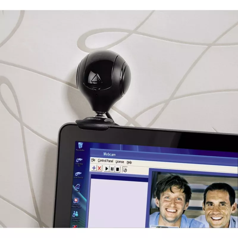 Hama 00053950 tīmekļkamera 1,3 MP 1280 x 1024 pikseļi USB 2.0 melna