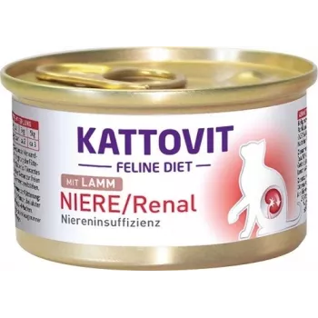 KATTOVIT Feline Diet Niere/Renal Lamb - mitrā kaķu barība - 85g