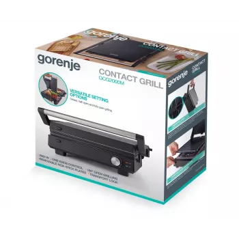 Gorenje Daudzfunkcionālais Grils | GCG2000M | Grils | Melns