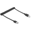 USB kabelis DeLOCK 90130 USB 2.0 0,8 m melns