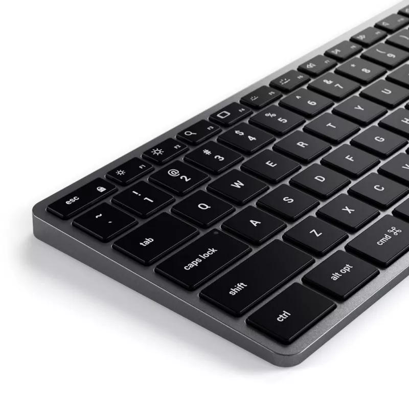 Satechi plāns W3 tastatūra USB-C ar ciparu paneli (pelēka)